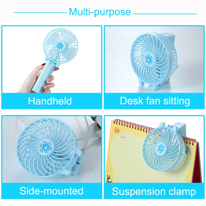 Мини вентилятор портативный складной с зарядкой от USB 3 скорости|USB-гаджеты| |