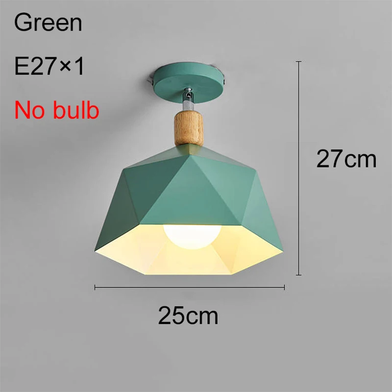 

Ceiling Lights Modern Ceiling Lamp Nordic Colors Wood Living Room Bedroom Indoor Lighting Home Decor Loft E27 Ceiling Fixtures