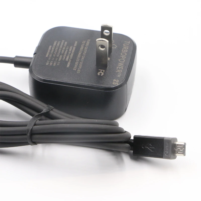 10 шт. Оригинальное быстрое зарядное устройство Turbo Power USB Тип C Micro V8 QC2.0 для Motorola Z G4