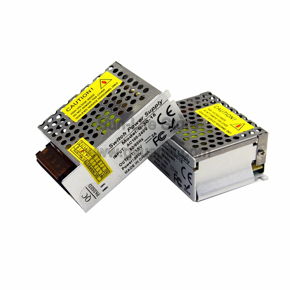 Универсальный импульсный источник питания DC 15V 30W трансформатор драйвера 110V 220V AC