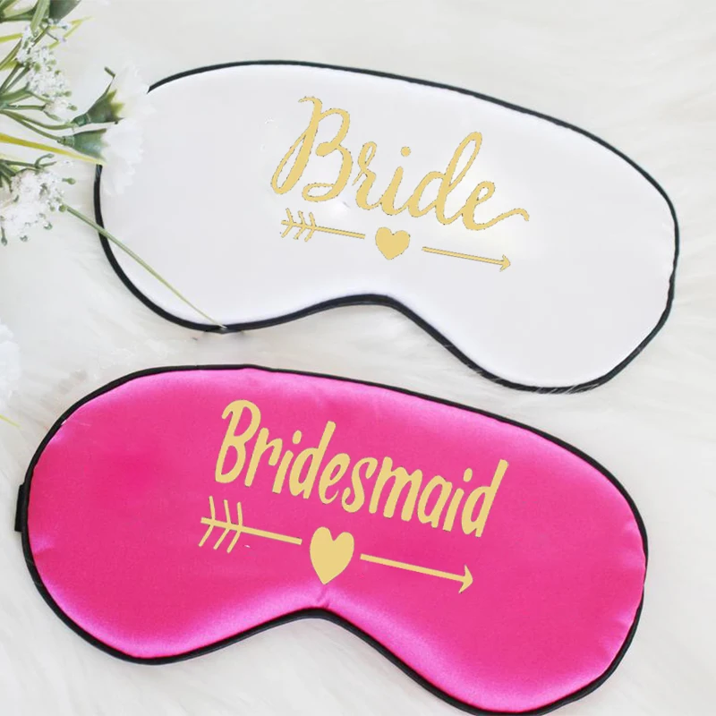 Надпись Невеста в шляпе маска для сна предложение подружки невесты подарок