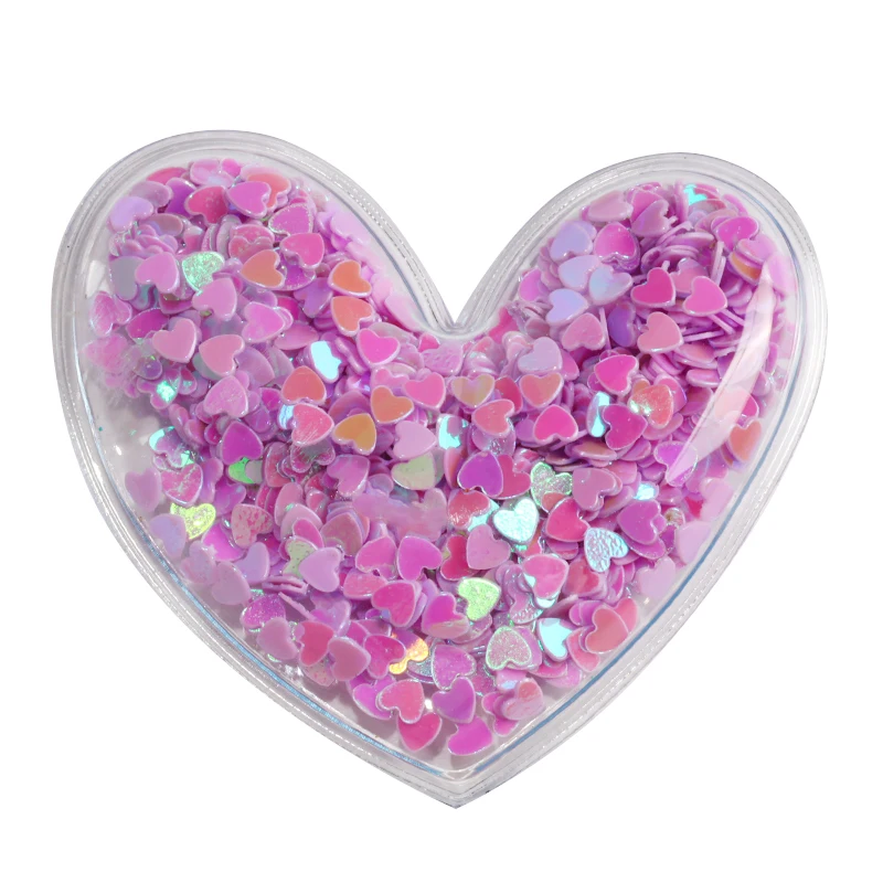 14 шт./компл. прозрачные звездочки с блестками в виде сердечек аппликации DIY