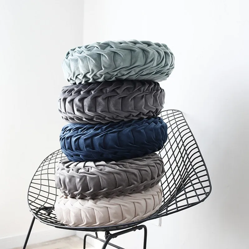 Ретро круглая форма Подушка с изображением тыквы 38*38*11 см Европейский стиль