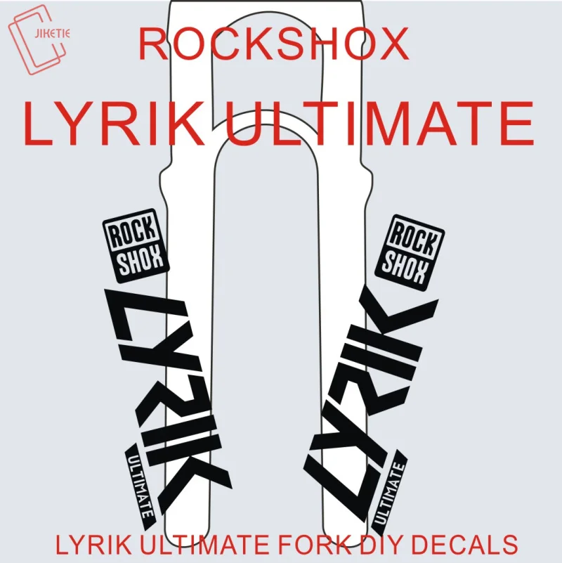 Комплект из 2 предметов/комплект 2020 LYRIK ULTIMATE Rockshox передняя вилка Стикеры для