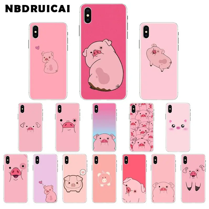 NBDRUICAI Забавный Милый мультяшный свиной нос высококачественный силиконовый чехол