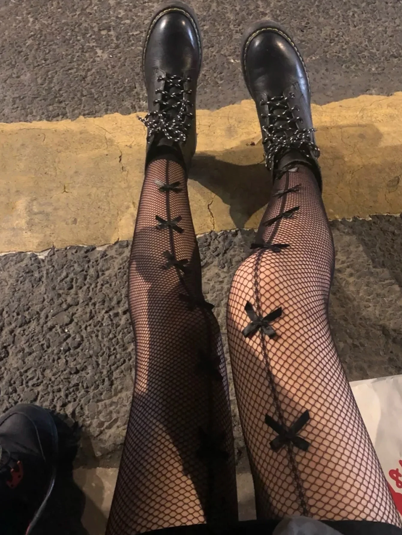 Сексуальные чулки в сеточку