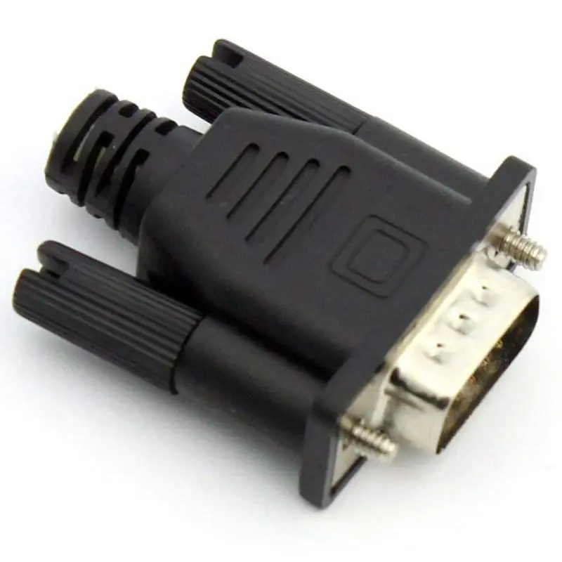 New VGA Virtual Display Adapter Male Dummy Plug EDID Headless Ghost Emulator Lock Plate | Электроника