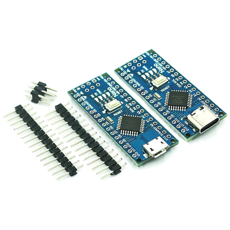 Плата контроллера типа C / Micro USB CH340 Nano 3 0 ATmega328P плата совместимая с Arduino USB-драйвер
