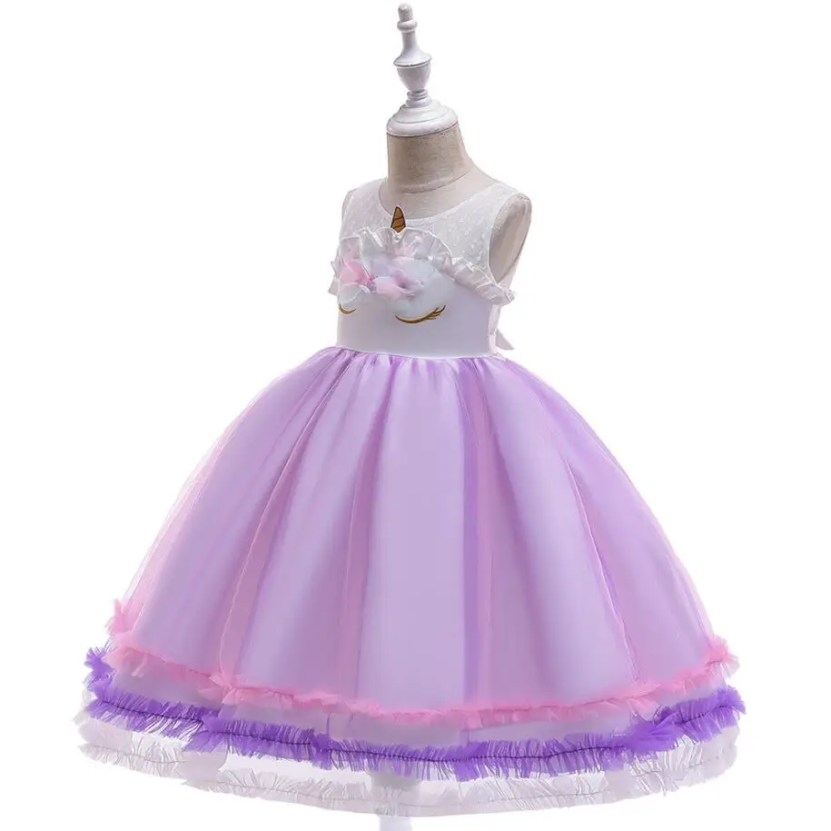 Детское платье-пачка с единорогом Радужное платье принцессы для дня рождения