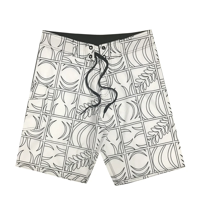52 White Новые Бордшорты мужские плавки для купания плавки Maillot De Bain Homme купальный костюм мужские плавки Бермуды для серфинга пляжная одежда - Цвет: 52 White
