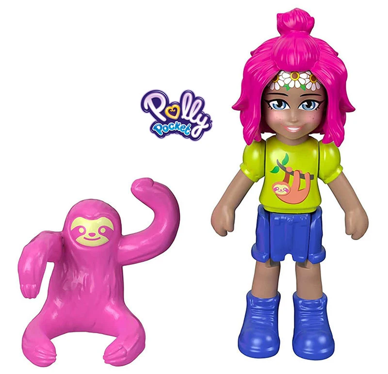 Оригинальные куклы Polly карманные флип и найти фигурки животных компактные