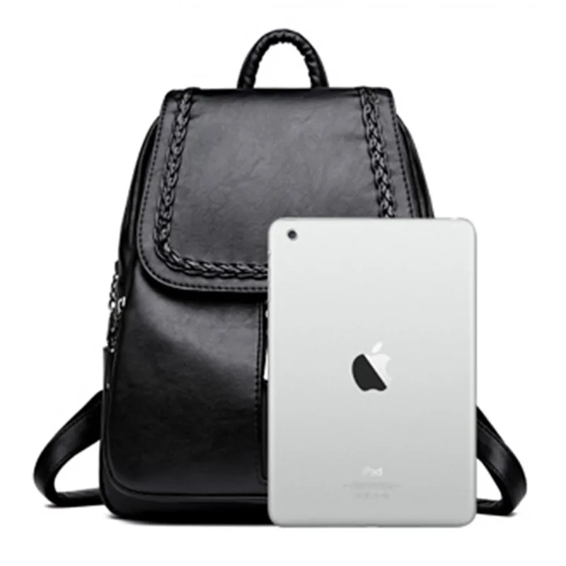 Модный рюкзак для женщин из мягкой кожи дорожные рюкзаки дизайнерская роскошная