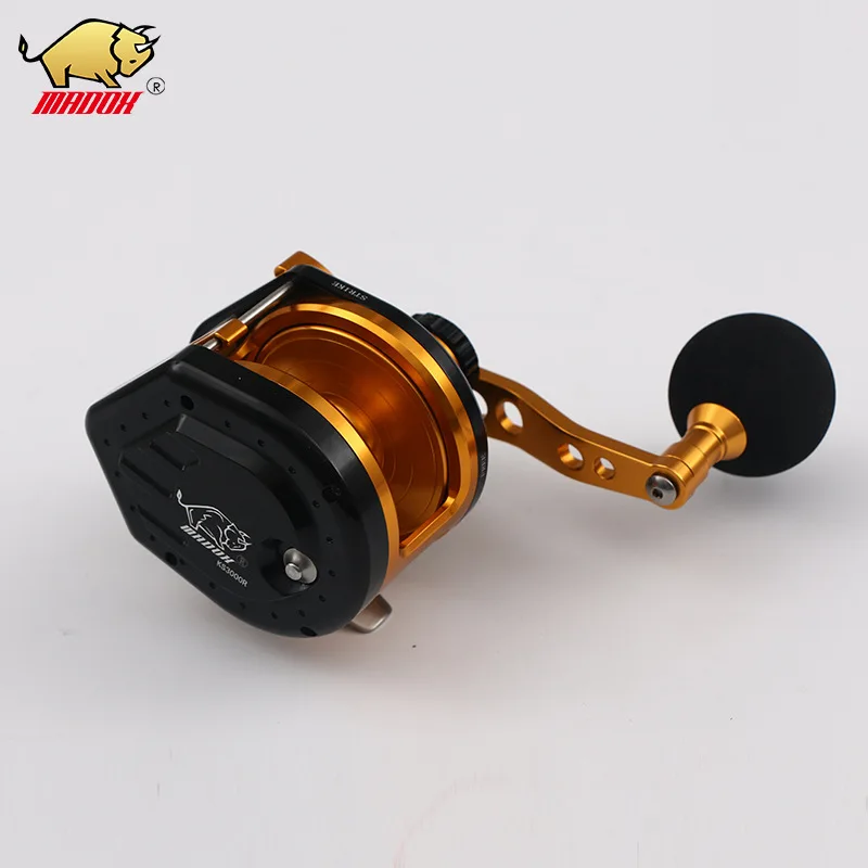 Катушка для троллинга полностью Металлическая Рыболовная катушка с ЧПУ резная