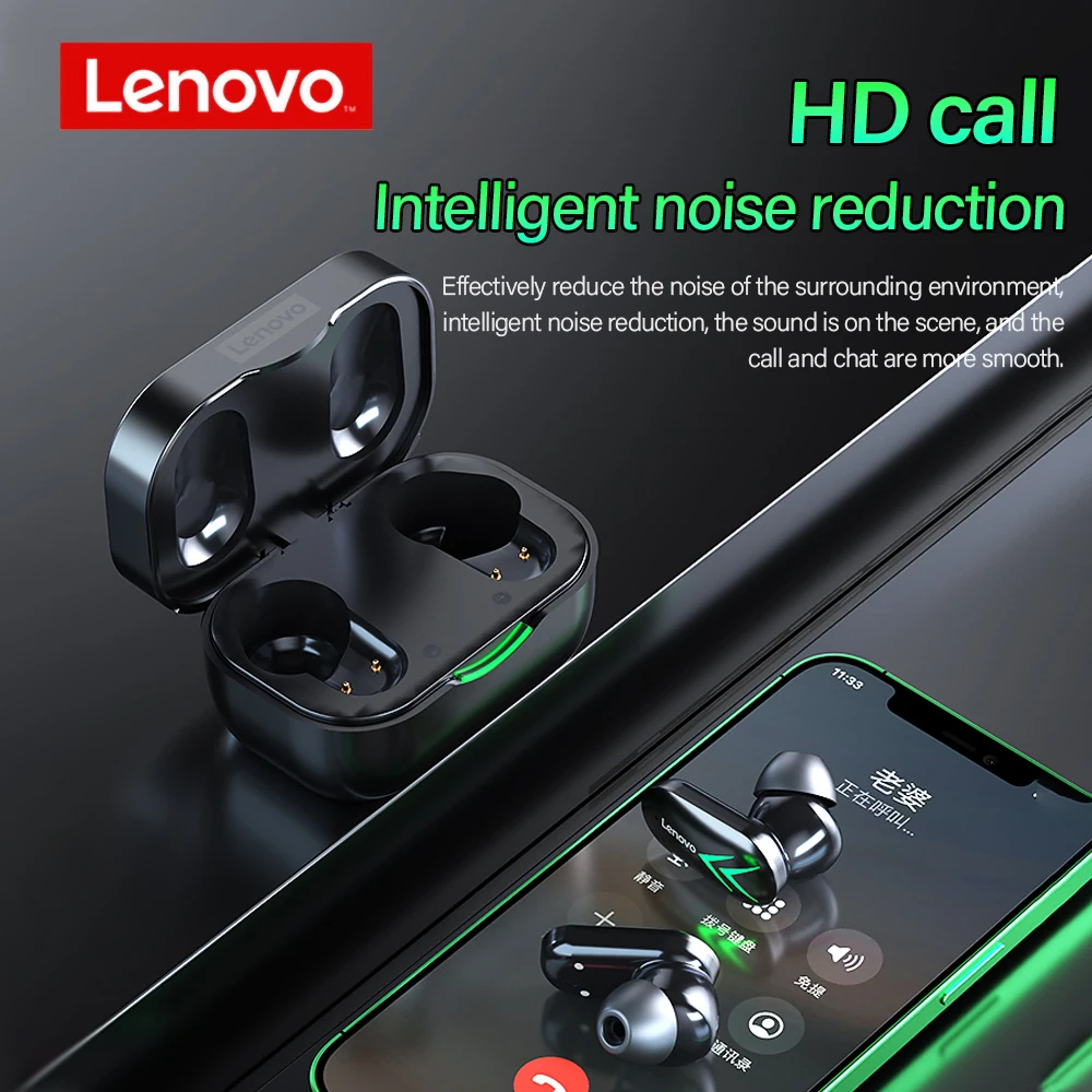 NEW TWS Original Lenovo XT82 Wireless Bluetooth 5.1 Earphone HIFI Stereo Noise Reduction Gaming Headset Dual HD Microphone