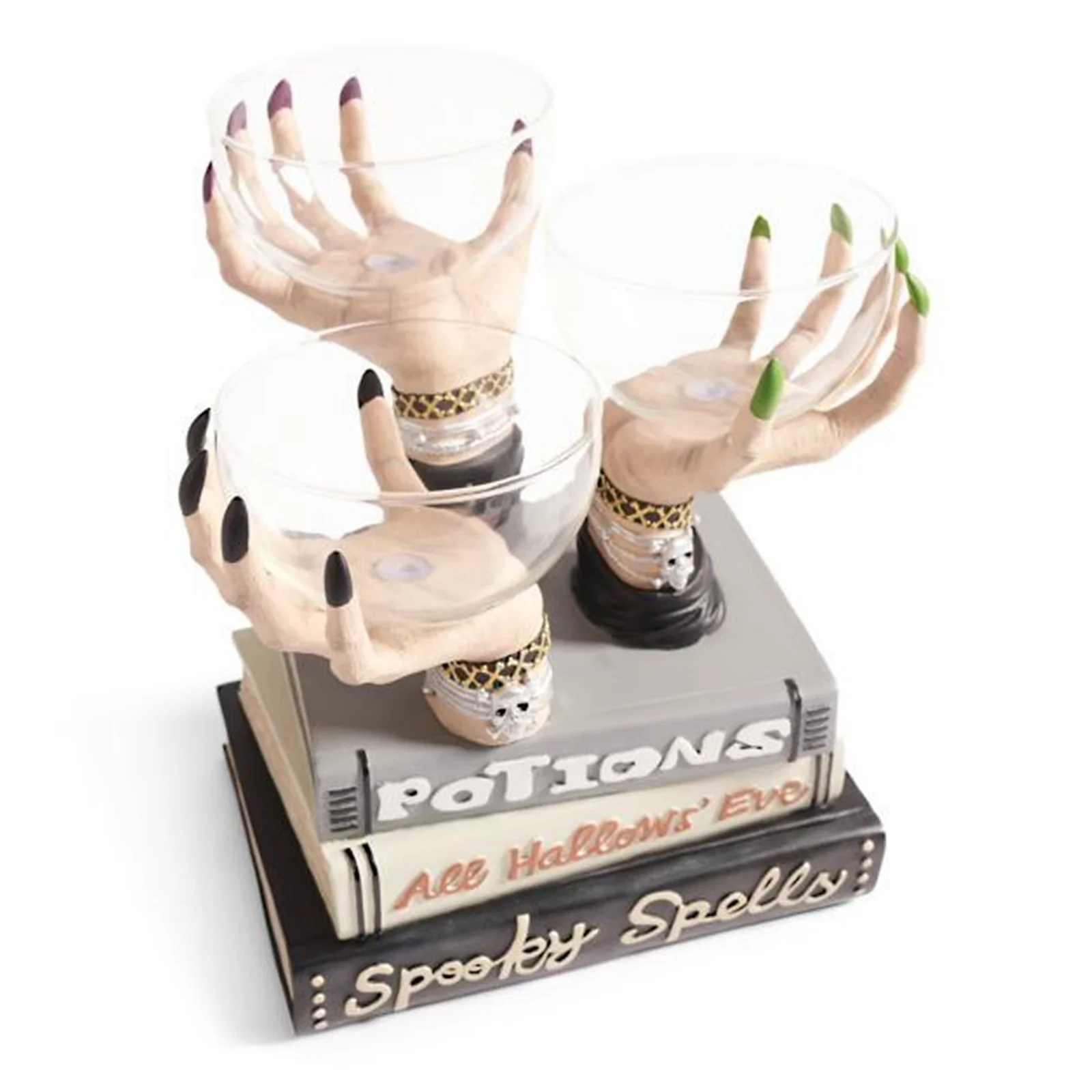 

Подставка для столовых приборов Witch Hands, настольное украшение из смолы, украшение для домашней вечеринки на Хэллоуин, PAK5
