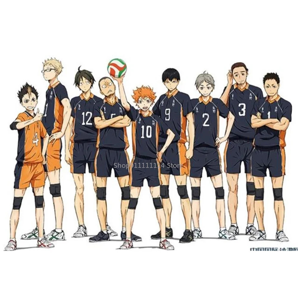 Haikyuu! Костюм для косплея Karasuno старшей школы волейбольный клуб Hinata Shyouyou Kageyama Tobio