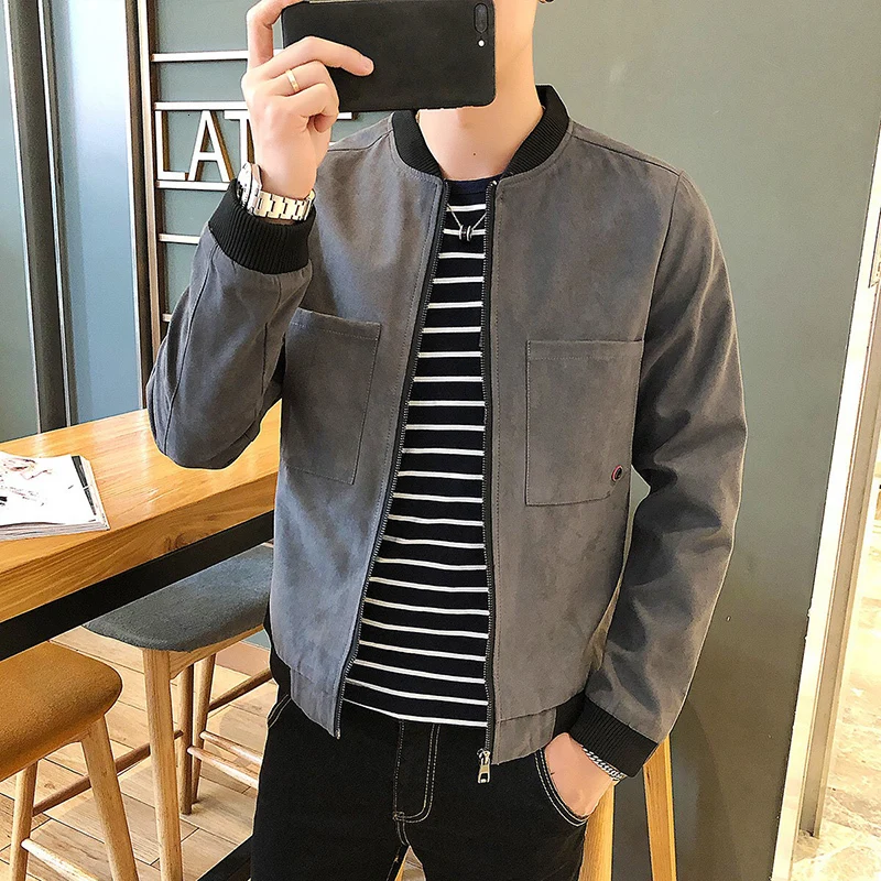 Новинка Весна 2020 мужская куртка-бомбер на молнии повседневная Уличная одежда