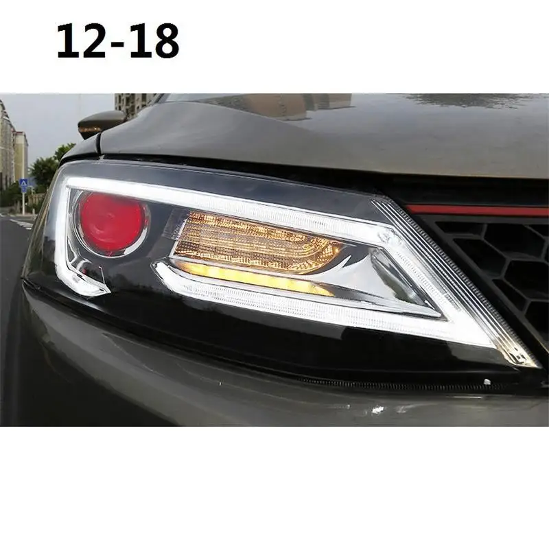 Автомобильные ходовые части Neblineros Para автомобильные Drl светодиодные фары автомобильные фары в сборе 12 13 14 15 16 17 для Volkswagen Sagitar