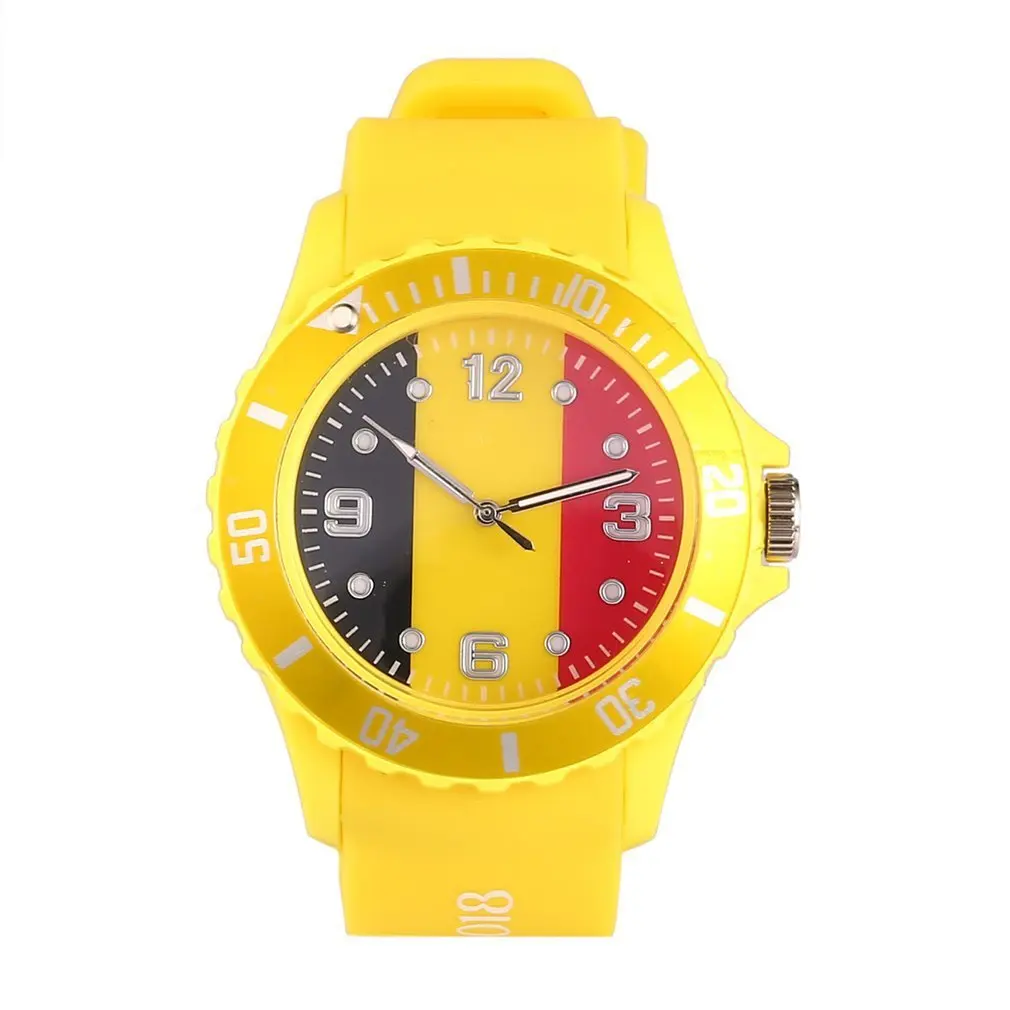 Повседневные Спортивные кварцевые наручные часы с рисунком футбольной тематики