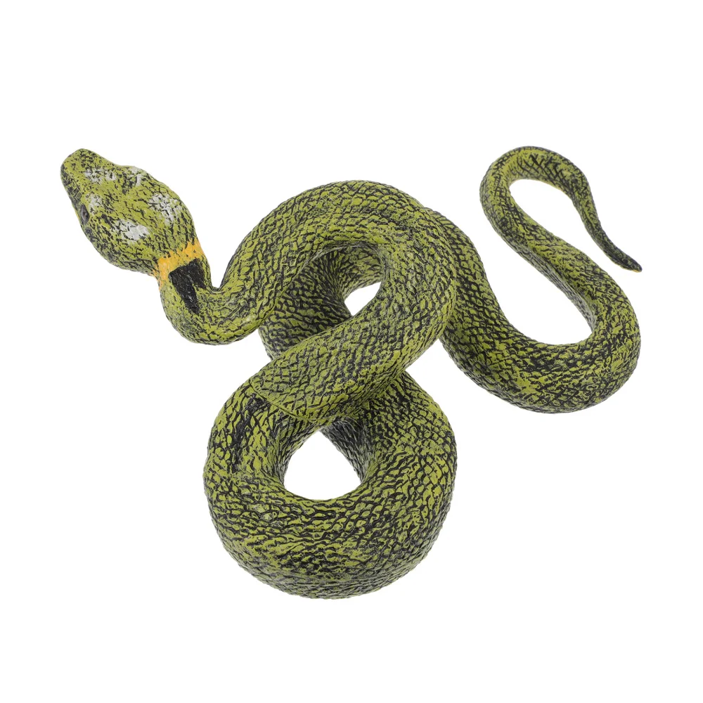 

1Pc Prank Snakes Funny Simulated Snake Prop Snake Model (Green)
