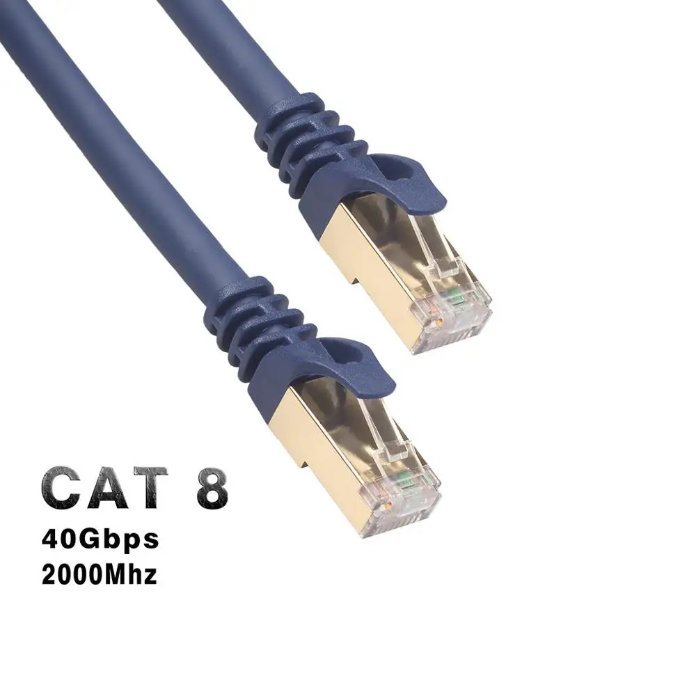 Cat8 Ethernet-кабель RJ 45 кабель de красный FTP-кабель Профессиональный сетевой