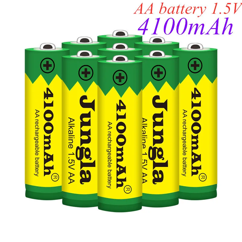 4 ~ 20 шт. Новый 4100 мАч батарея AA 1 5 V Перезаряжаемые Alcalinas drummey игрушке