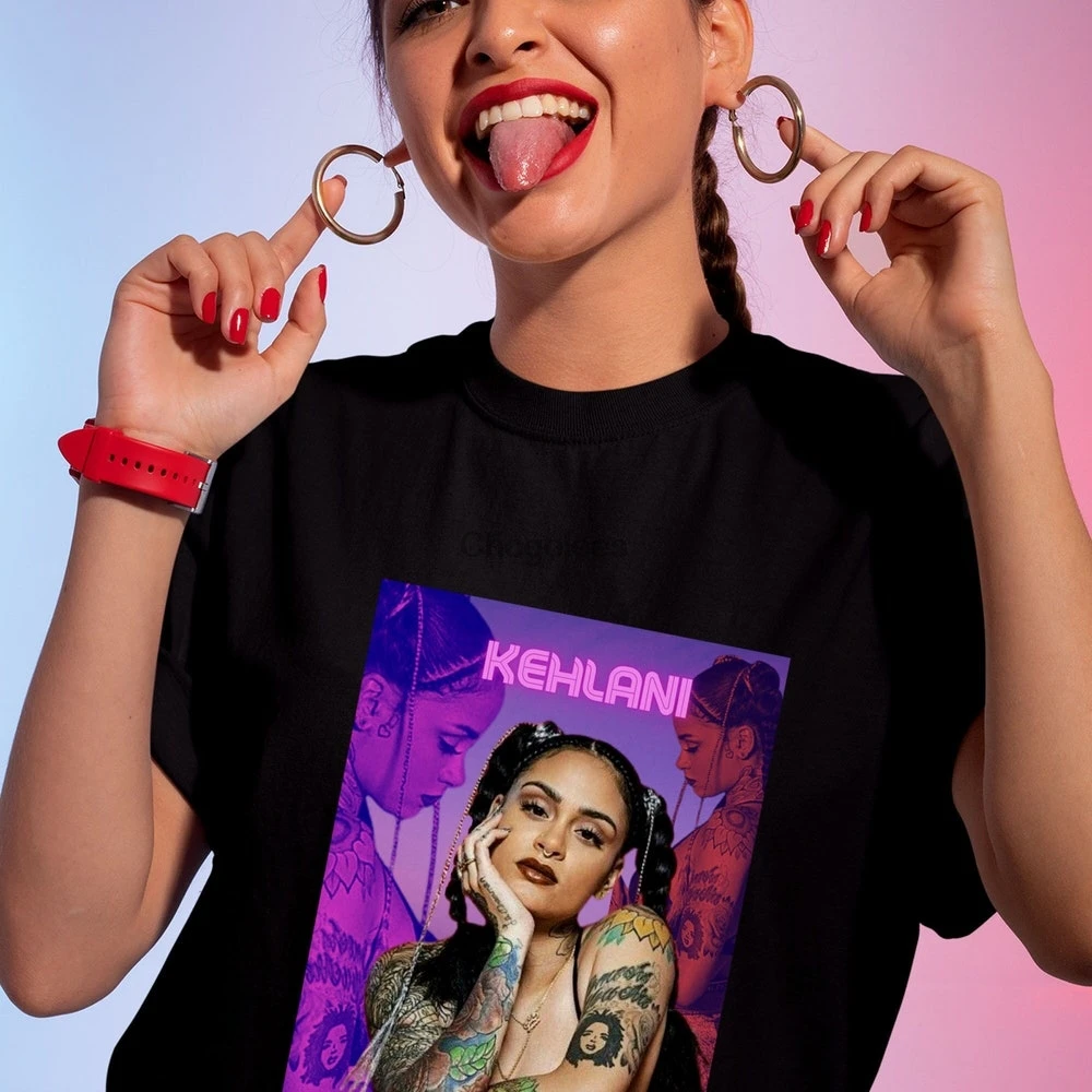 Рубашка Kehlani-Винтажная футболка с коротким рукавом толстовка капюшоном Kehlani