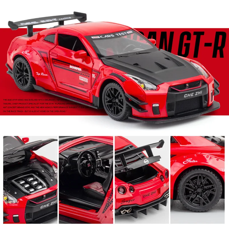 1:24 Nissan Skyline Ares GTR R35 Литые и игрушечные автомобили металлическая Игрушечная модель