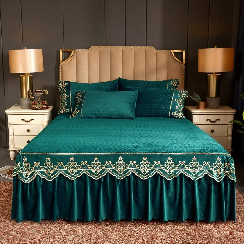 Бархатное теплое постельное белье наволочки 1/3 шт. однотонное плотное принцессы