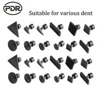 pdr tools 24 pcs black glue tabs dent tabs suction cup suckers for dent removal paintless dent repair tools pull dent kits