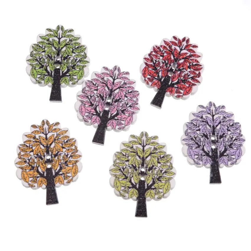 Бесплатная доставка розничная продажа 30 шт Случайные Смешанные 2 отверстия