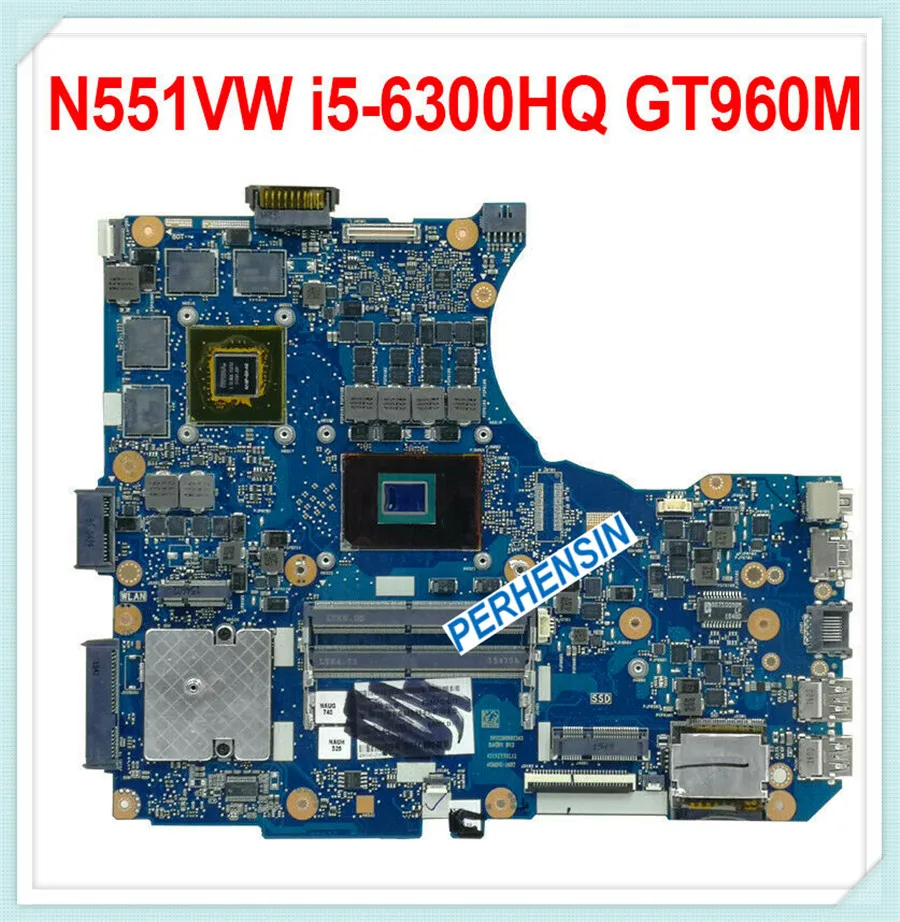 Материнская плата для ASUS N551V N551VW G551V G551VW i5-6300HQ материнская GTX 960M/950M 100%