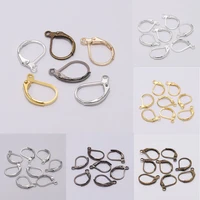 20pcslot 1510mm gold high quality earring hooks wire settings base hoops earrings for diy jewelry making supplies wholesale