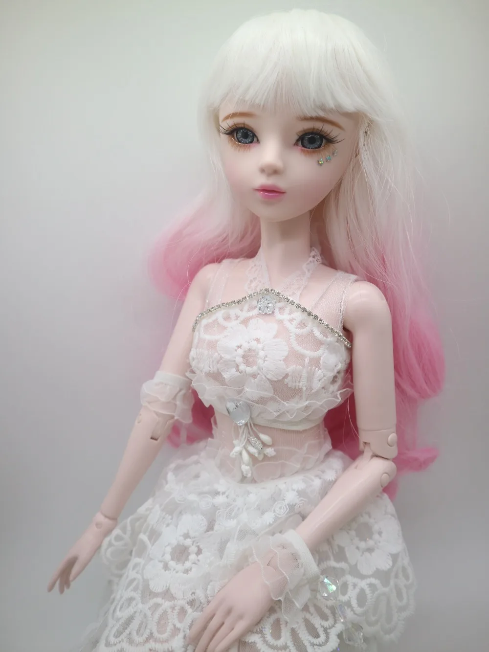 NEW 1/3 BJD Doll 56cm adult sex female Plastic joint moveable doll includes the doll clothes and shoes pink hair