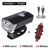 usb rechargeable bicycle light front mtb mountain bike headlight taillight cycling flashlight warning rear light bicycle lantern