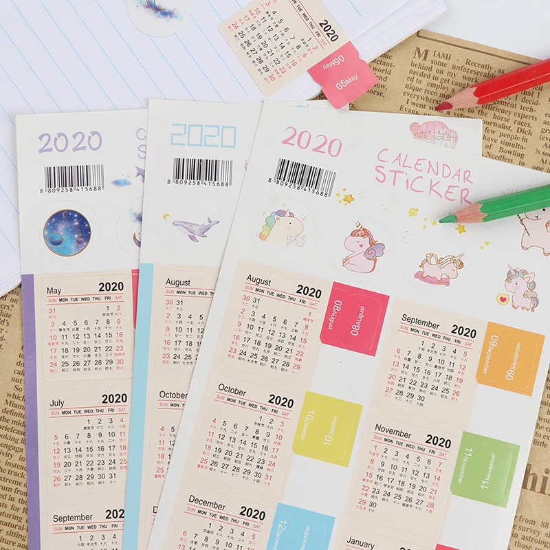 Наклейка-закладка для дневника индекса 2021 года календарные наклейки | Канцтовары