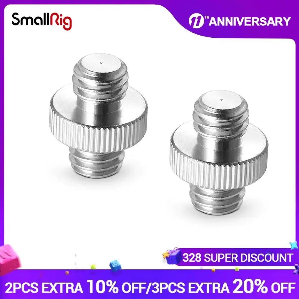 SmallRig Double Head Stud 2pcs pack with 3/8