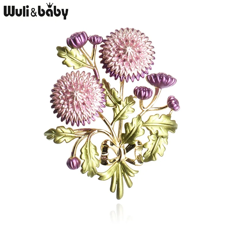 От \ T Wuli & baby с ромашками эмалированное цветок броши для женщин новая одежда