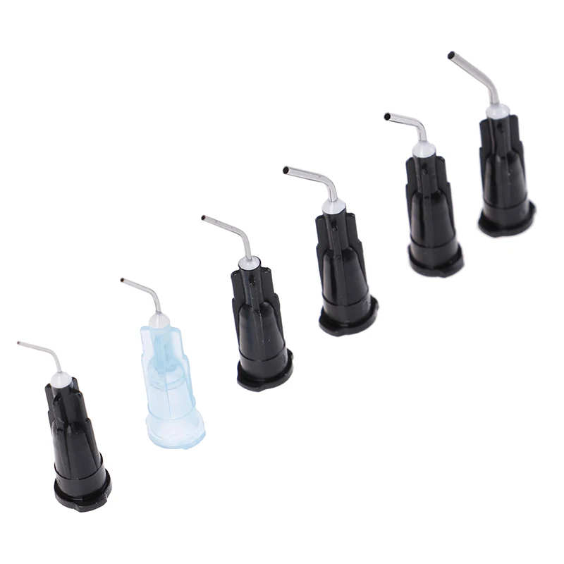 Изогнутые наконечники для ирригации 100 шт. стоматологический герметик потока