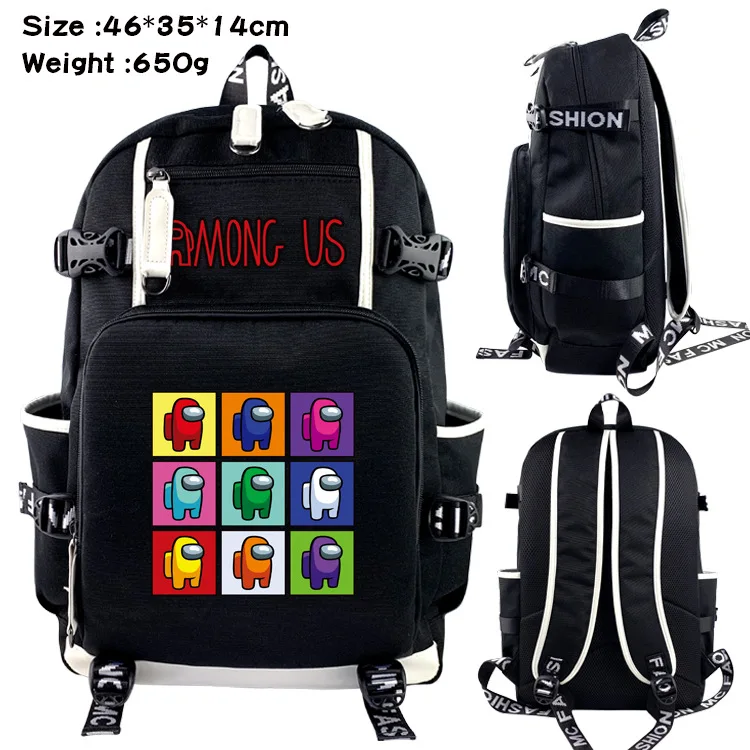 

Anime Students Backpack Cartoon Game Among US Schoolbag Computer Bag Outdoor Travel Bag