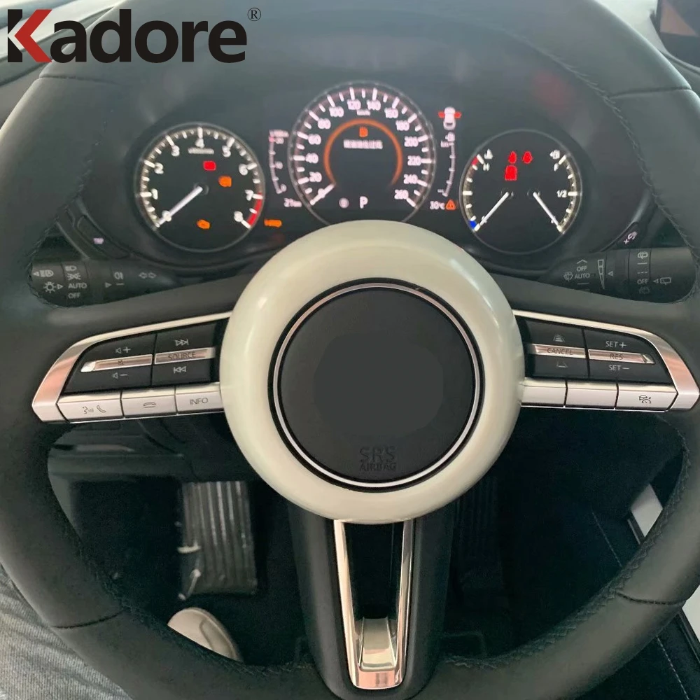 Для Mazda CX30 CX 30 2020 2021 внутренняя панель рулевого колеса из углеродного волокна