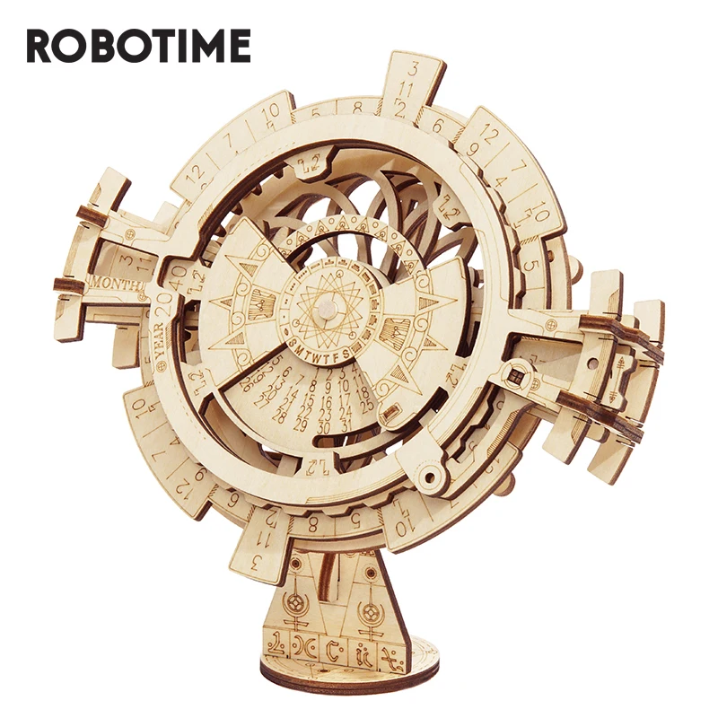Robotime ROKR вечный календарь 3D пазл деревянные игрушки сборка Модель Строительный