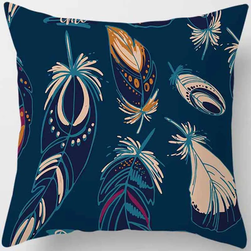 Лидер продаж Модный чехол подушка в стиле бохо с красивыми перьями