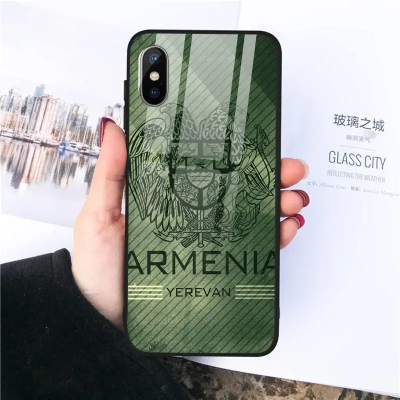 

Armenia Armenians Flag Phone Case Tempered glass For iphone 11 12 PRO MAX X XS XR 5C 6 6S 7 8 plus