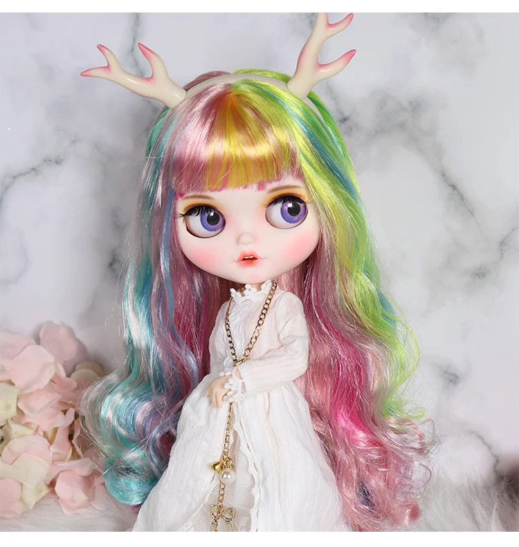 Ледяной обнаженный Blyth кукла белая кожа резные губы матовые индивидуальные лицо соединение тела девушка игрушка подарок
