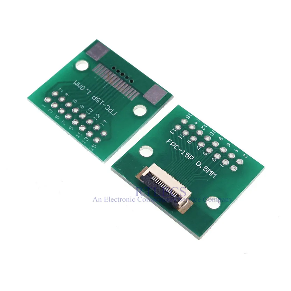 2 шт. DIY FPC FFC 15 PIN 0 5 мм шаг разъем SMT адаптер для 54 пространства 1 00 дюймов печатной