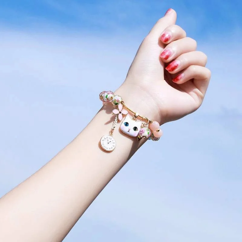 Браслет и браслет с подвеской в виде мультяшного кота японский 2018|Браслеты
