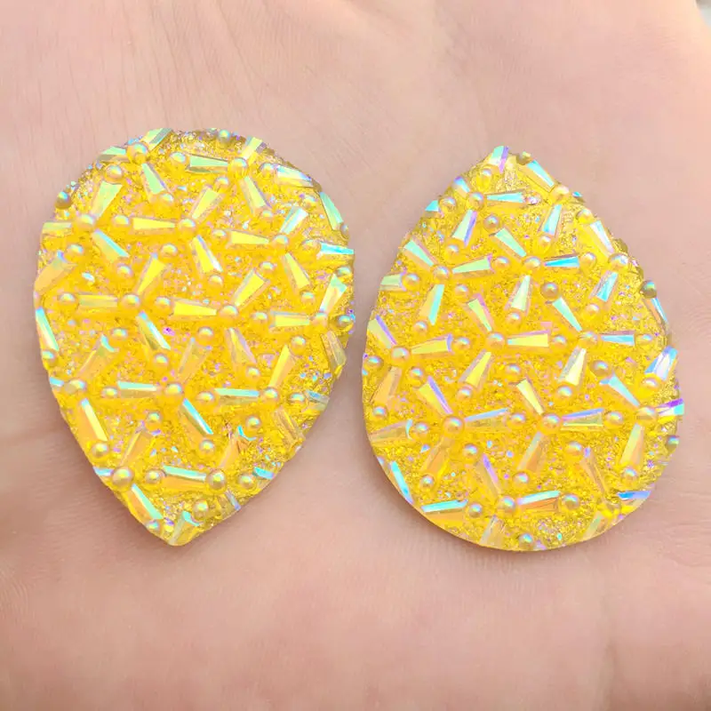 Стразы из каплевидной смолы с плоской задней поверхностью 30*40 мм украшения