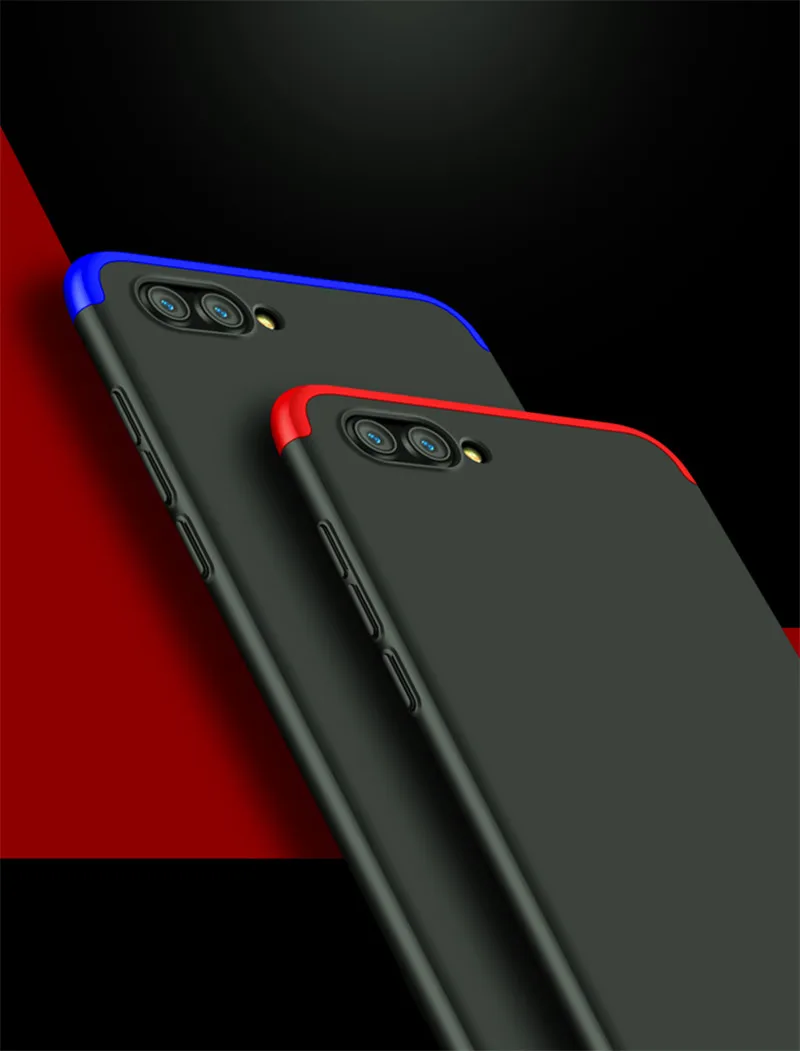 Противоударный чехол для Huawei View 10 V10 BKL L09 с защитой на 360 градусов со стеклянной