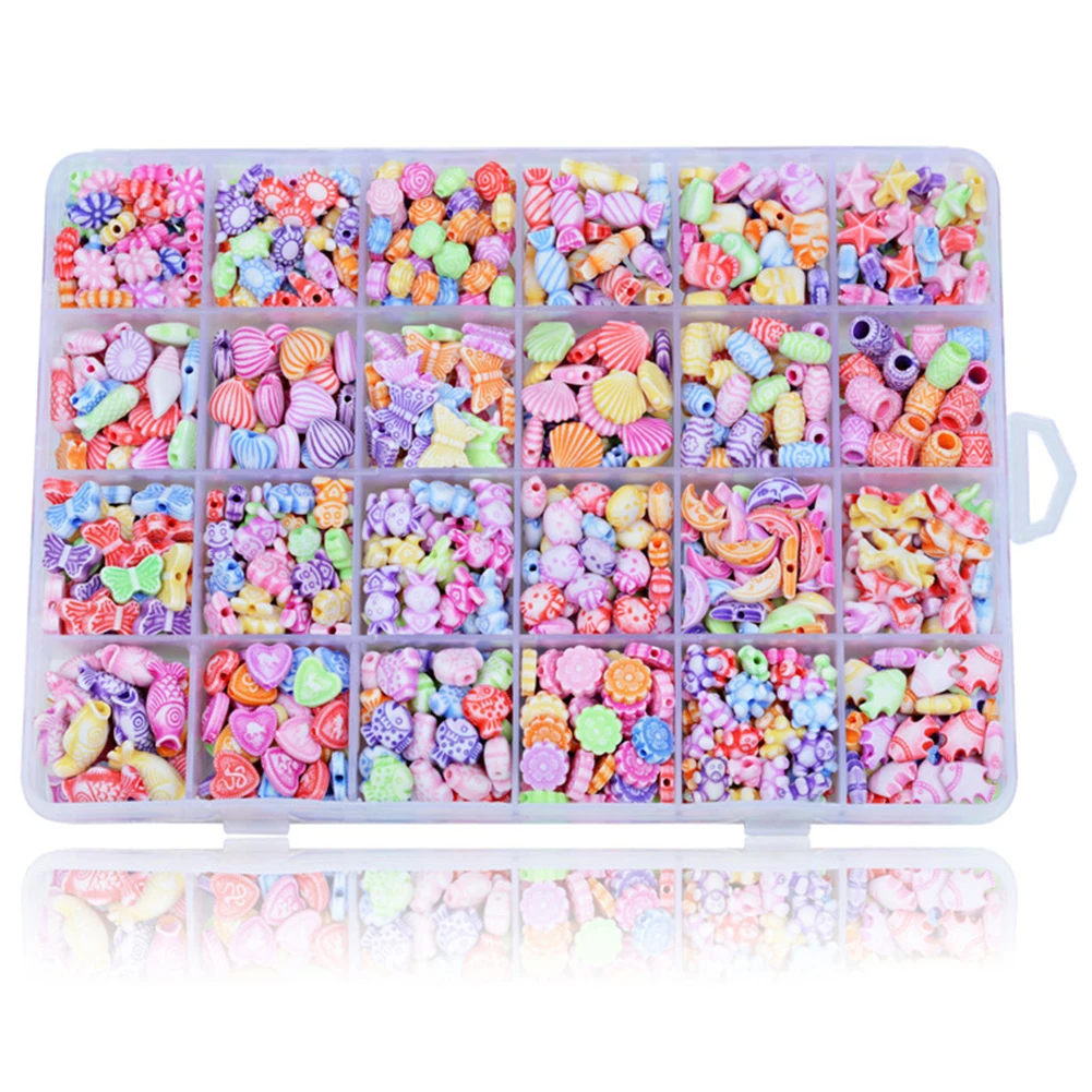 

Набор бусин для рукоделия, набор бусин для самостоятельного изготовления браслетов, ожерелий, браслетов ручной работы